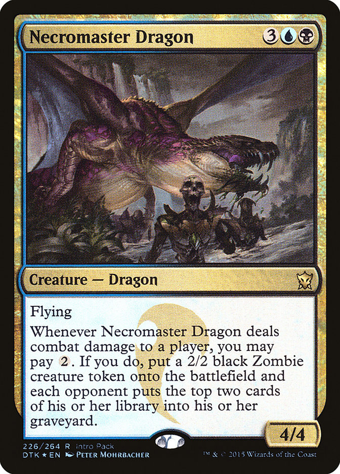 Necromaster Dragon [Dragons of Tarkir Promos] | Game Haven TX