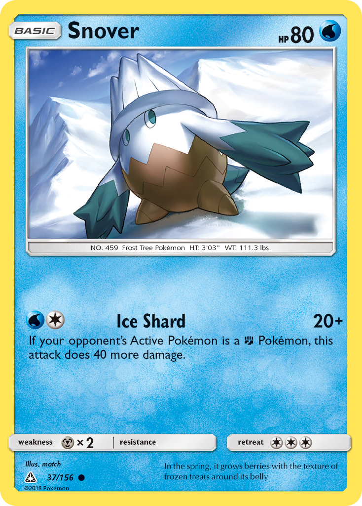 Snover (37/156) [Sun & Moon: Ultra Prism] | Game Haven TX