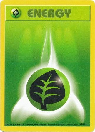 Grass Energy (99/102) [Base Set Shadowless Unlimited] | Game Haven TX