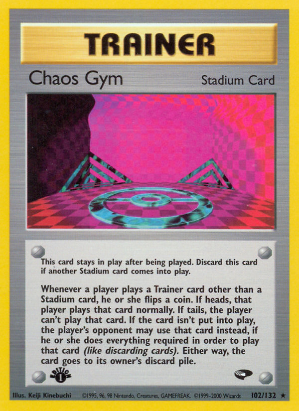 Chaos Gym (102/132) [Gym Challenge 1st Edition] | Game Haven TX