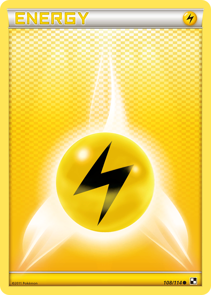 Lightning Energy (108/114) [Black & White: Base Set] | Game Haven TX