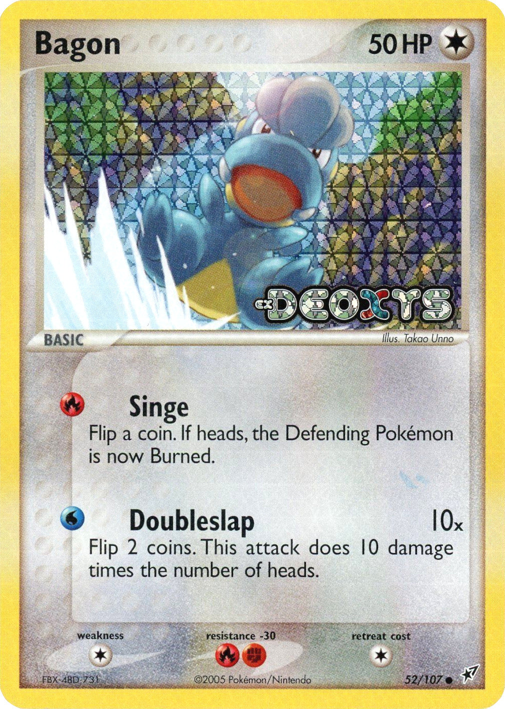 Bagon (52/107) (Stamped) [EX: Deoxys] | Game Haven TX