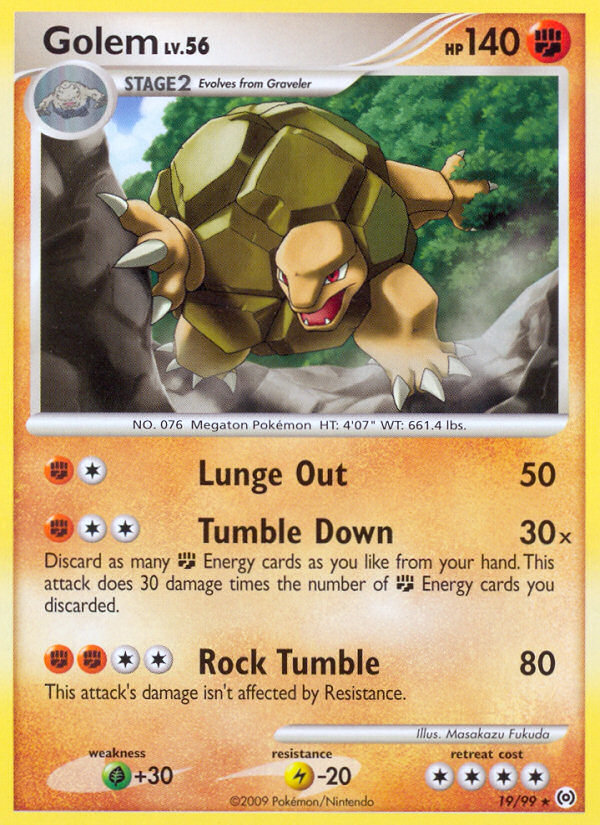 Golem (19/99) [Platinum: Arceus] | Game Haven TX