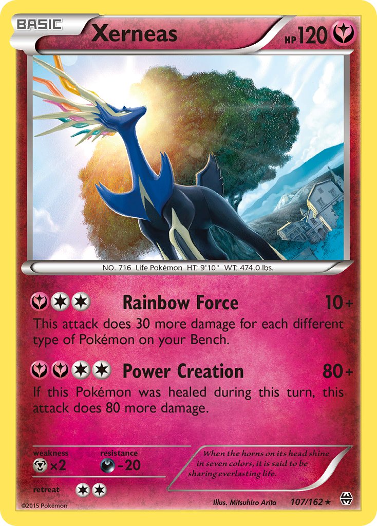 Xerneas (107/162) (Cosmos Holo) (Blister Exclusive) [XY: BREAKthrough] | Game Haven TX