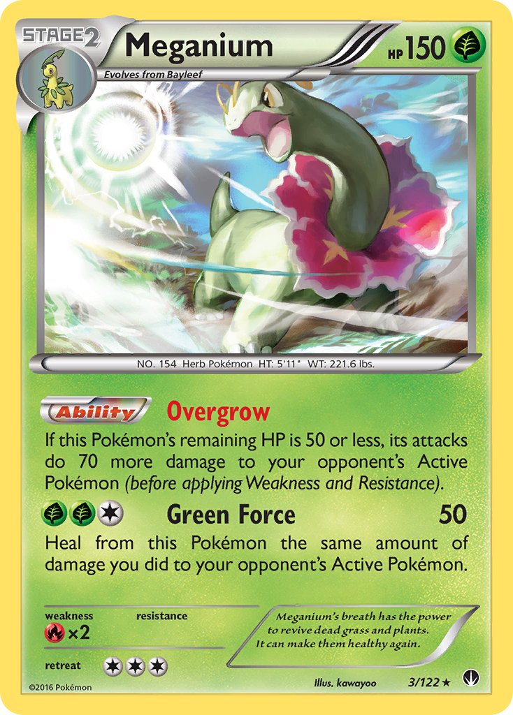Meganium (3/122) (Cosmos Holo) (Blister Exclusive) [XY: BREAKpoint] | Game Haven TX