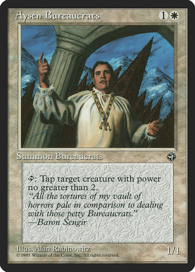Aysen Bureaucrats (Baron Sengir Flavor Text) [Homelands] | Game Haven TX