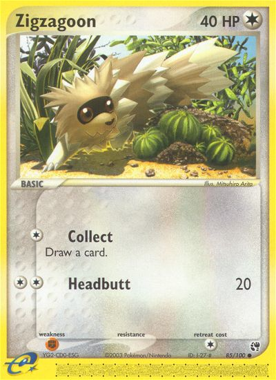 Zigzagoon (85/100) [EX: Sandstorm] | Game Haven TX