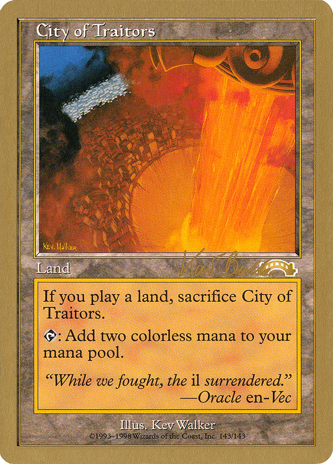 City of Traitors (Kai Budde) [World Championship Decks 1999] | Game Haven TX