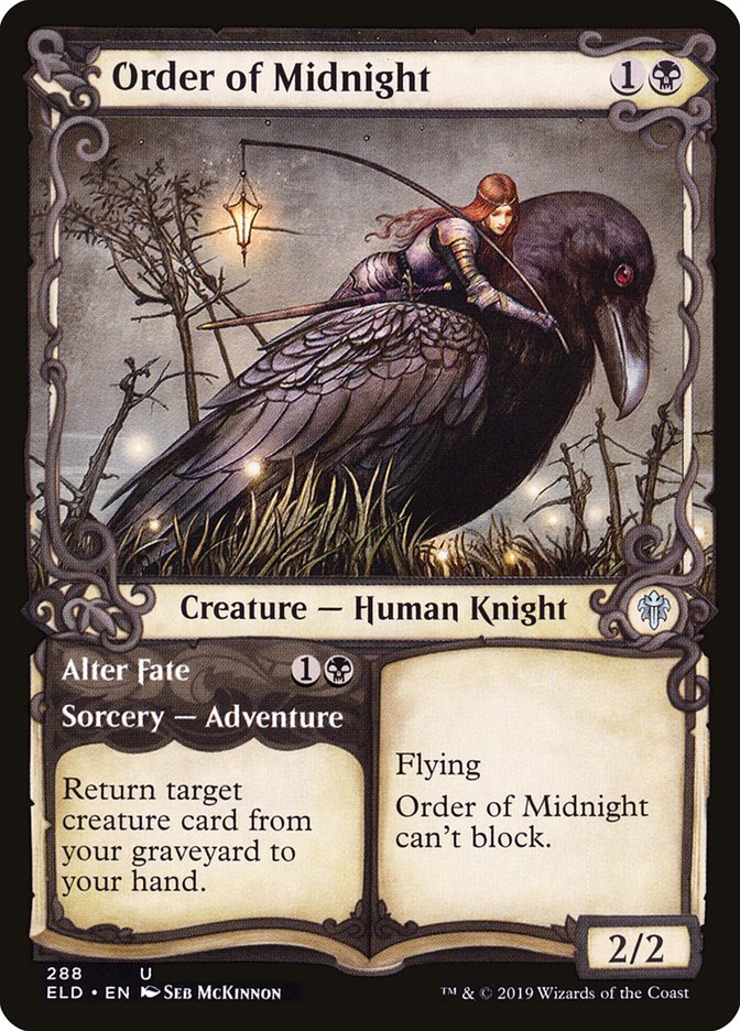 Order of Midnight // Alter Fate (Showcase) [Throne of Eldraine] | Game Haven TX