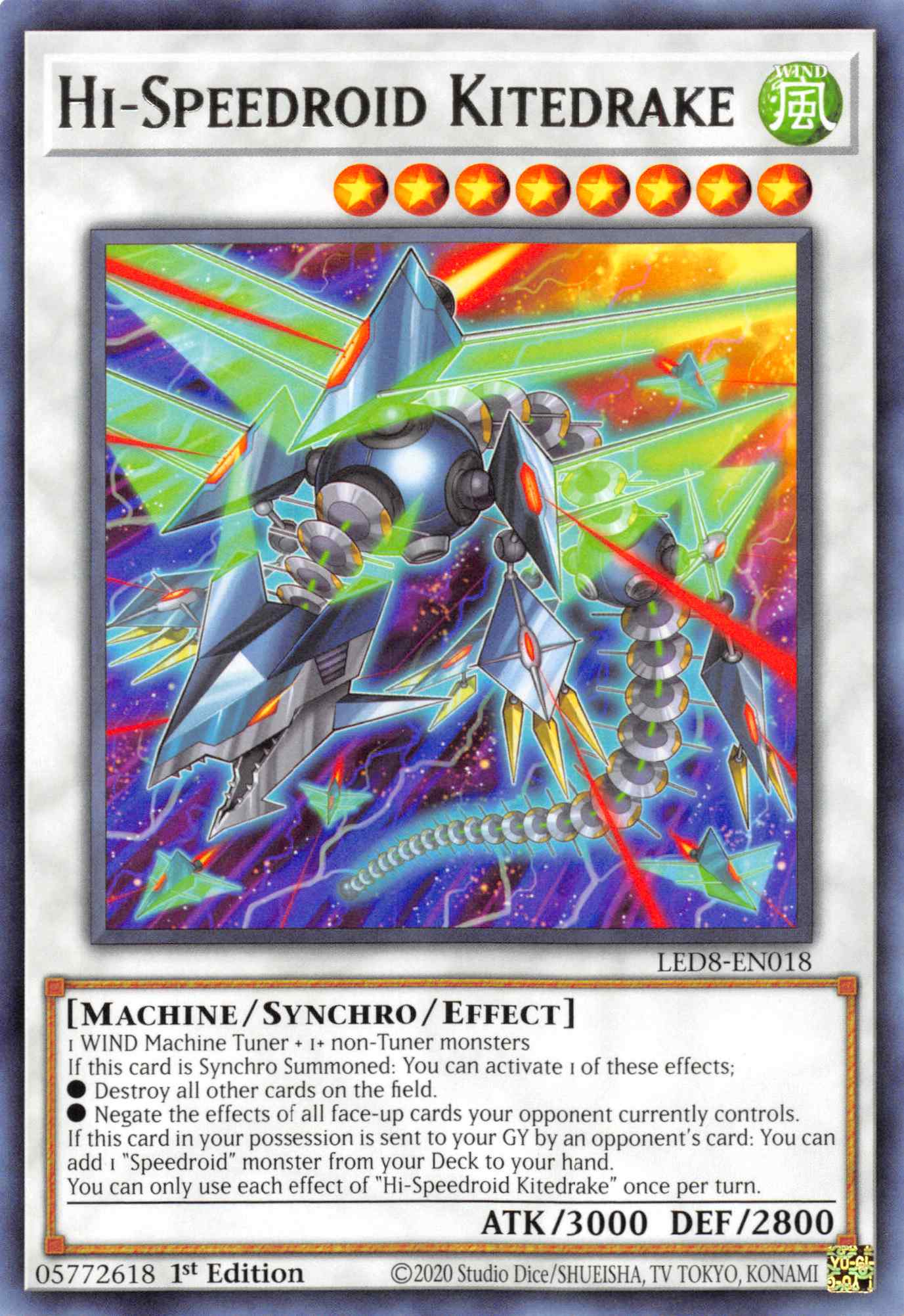 Hi-Speedroid Kitedrake [LED8-EN018] Rare | Game Haven TX