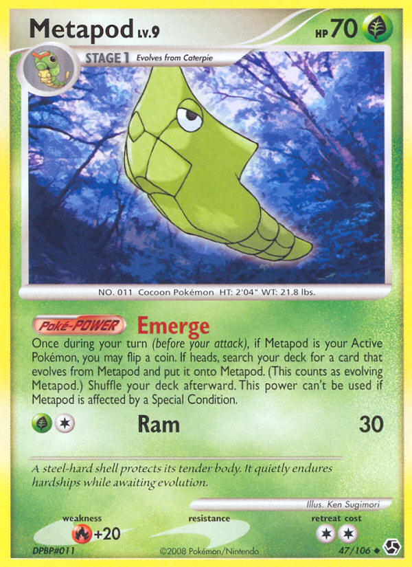Metapod (47/106) [Diamond & Pearl: Great Encounters] | Game Haven TX