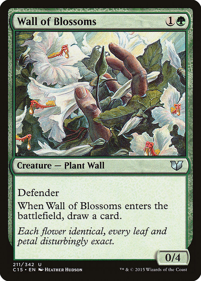 Wall of Blossoms [Commander 2015] | Game Haven TX