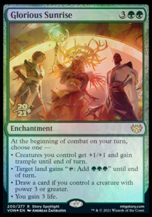 Glorious Sunrise [Innistrad: Crimson Vow Prerelease Promos] | Game Haven TX