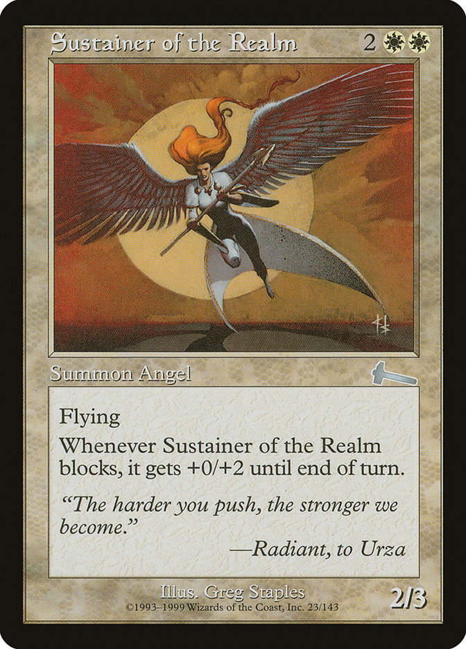 Sustainer of the Realm [Urza's Legacy] | Game Haven TX
