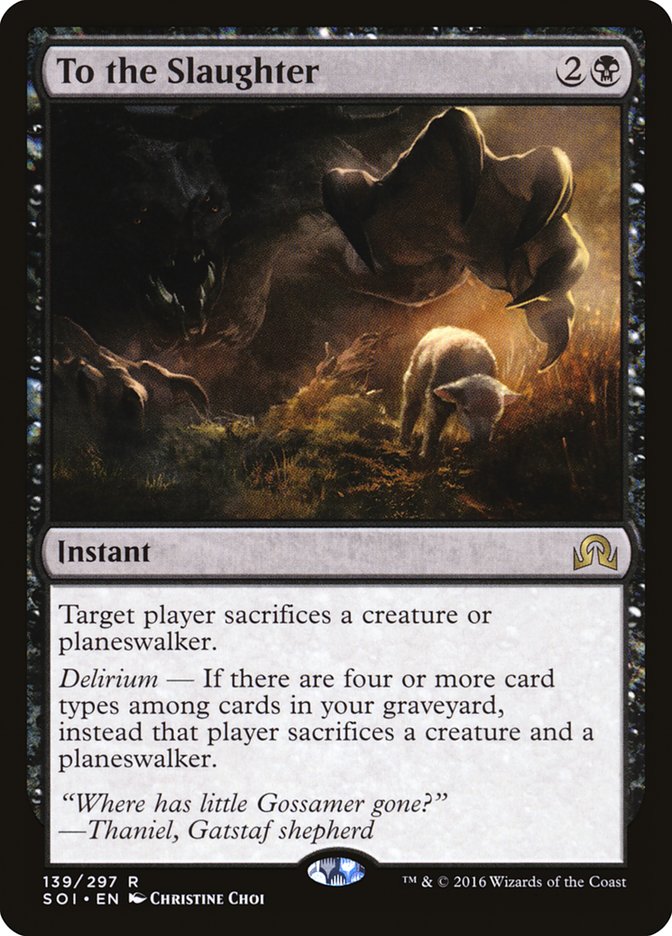 To the Slaughter [Shadows over Innistrad] | Game Haven TX