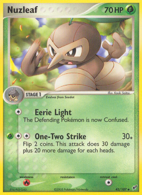 Nuzleaf (43/107) [EX: Deoxys] | Game Haven TX