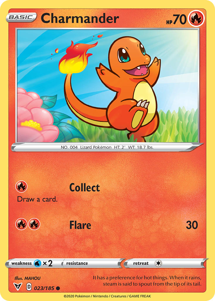 Charmander (023/185) [Sword & Shield: Vivid Voltage] | Game Haven TX