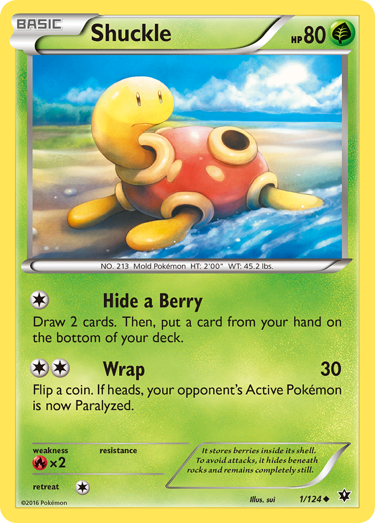 Shuckle (1/124) [XY: Fates Collide] | Game Haven TX
