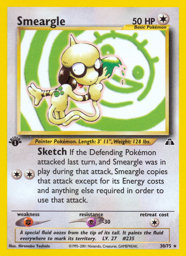 Smeargle (30/75) [Neo Discovery 1st Edition] | Game Haven TX