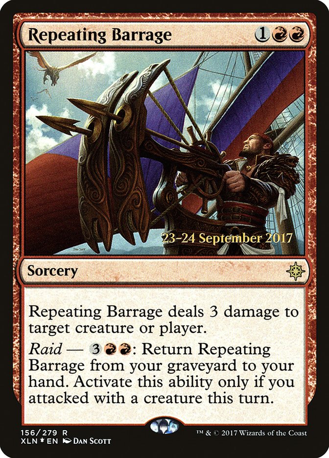 Repeating Barrage [Ixalan Promos] | Game Haven TX