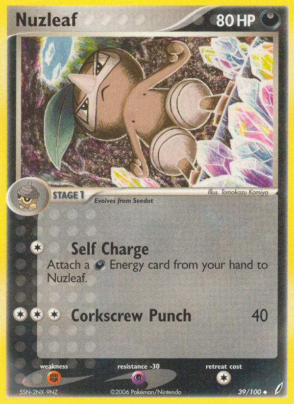 Nuzleaf (39/100) [EX: Crystal Guardians] | Game Haven TX