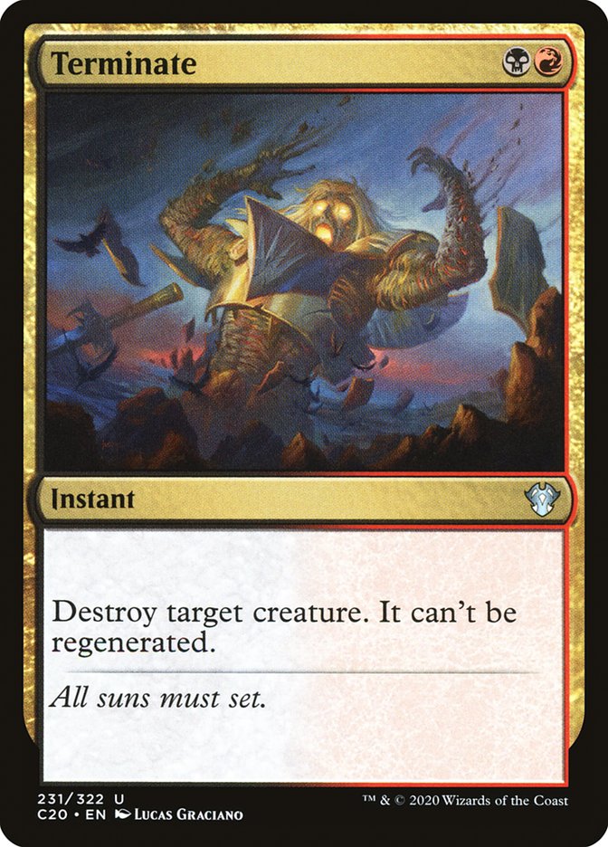 Terminate [Commander 2020] | Game Haven TX