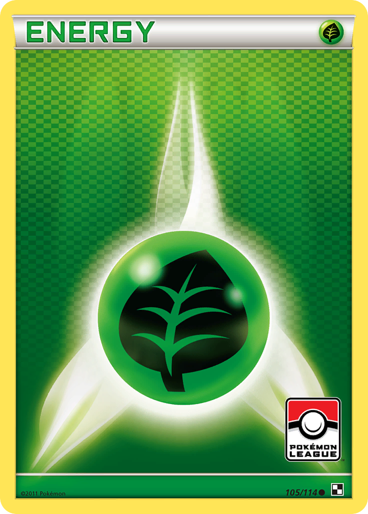 Grass Energy (105/114) [Black & White: Base Set] | Game Haven TX
