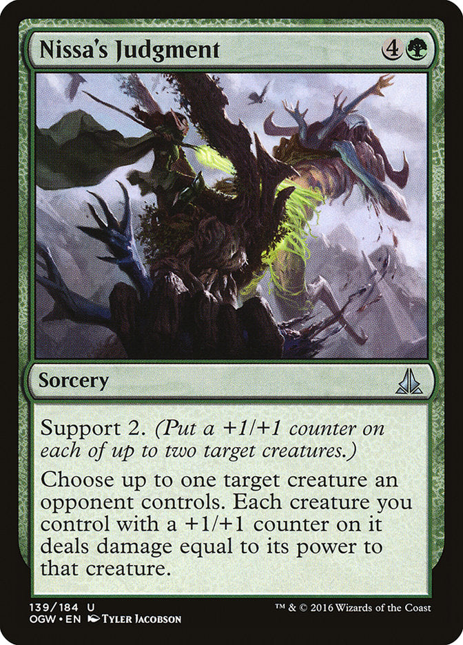 Nissa's Judgment [Oath of the Gatewatch] | Game Haven TX