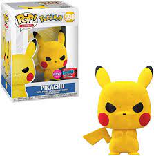 Pop 598 Pikachu Flocked Angry Pokemon Vinyl Figure | Game Haven TX