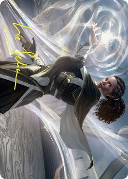 Clever Lumimancer Art Card (Gold-Stamped Signature) [Strixhaven: School of Mages Art Series] | Game Haven TX