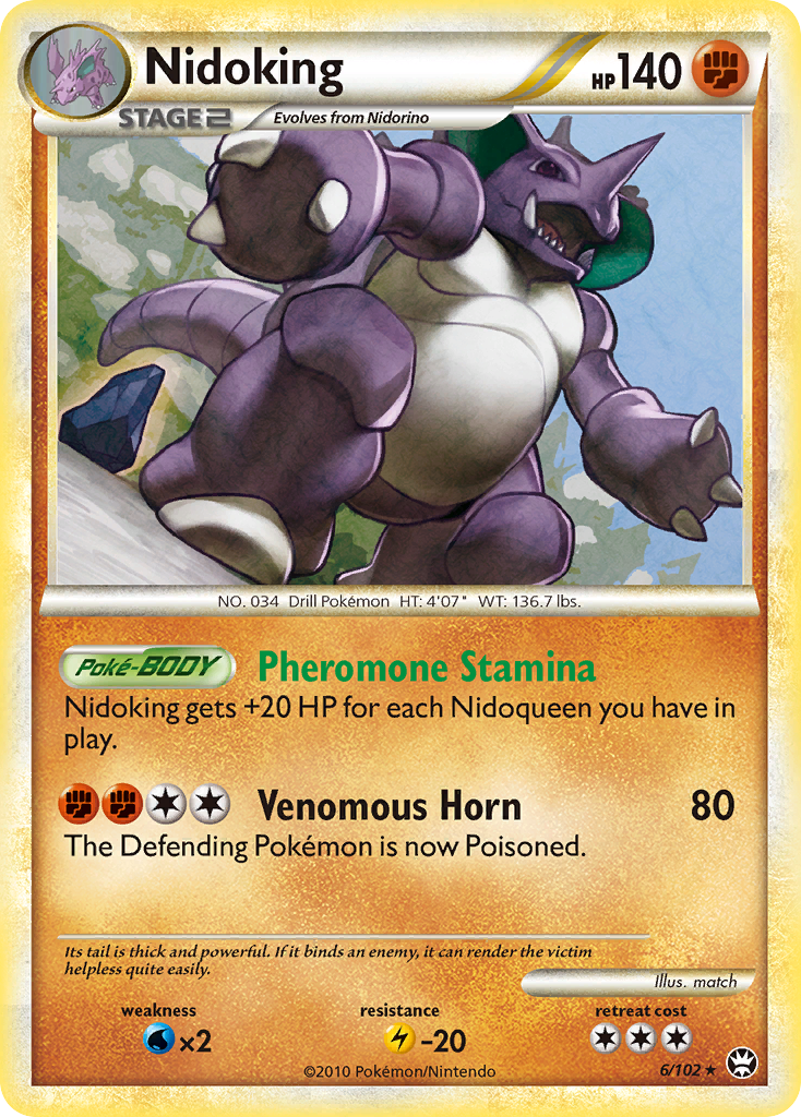 Nidoking (6/102) [HeartGold & SoulSilver: Triumphant] | Game Haven TX
