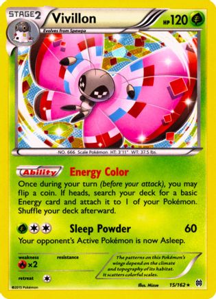 Vivillon (15/162) (Cosmos Holo) [XY: BREAKthrough] | Game Haven TX