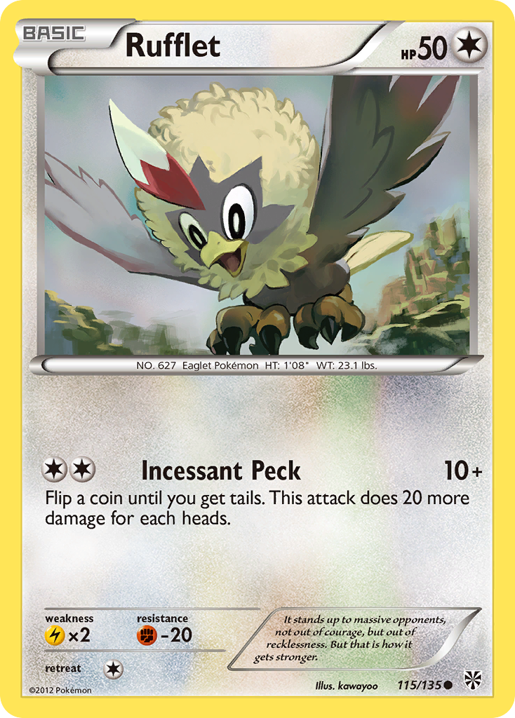 Rufflet (115/135) [Black & White: Plasma Storm] | Game Haven TX