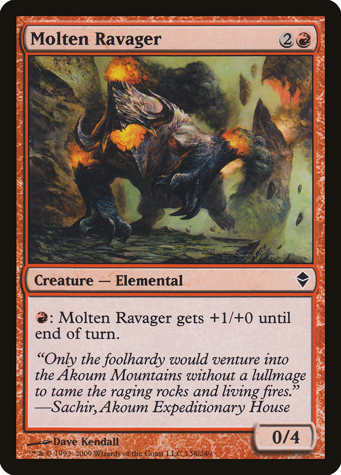 Molten Ravager [Zendikar] | Game Haven TX