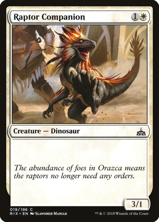 Raptor Companion [Rivals of Ixalan] | Game Haven TX