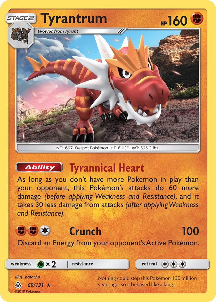 Tyrantrum (69/131) [Sun & Moon: Forbidden Light] | Game Haven TX
