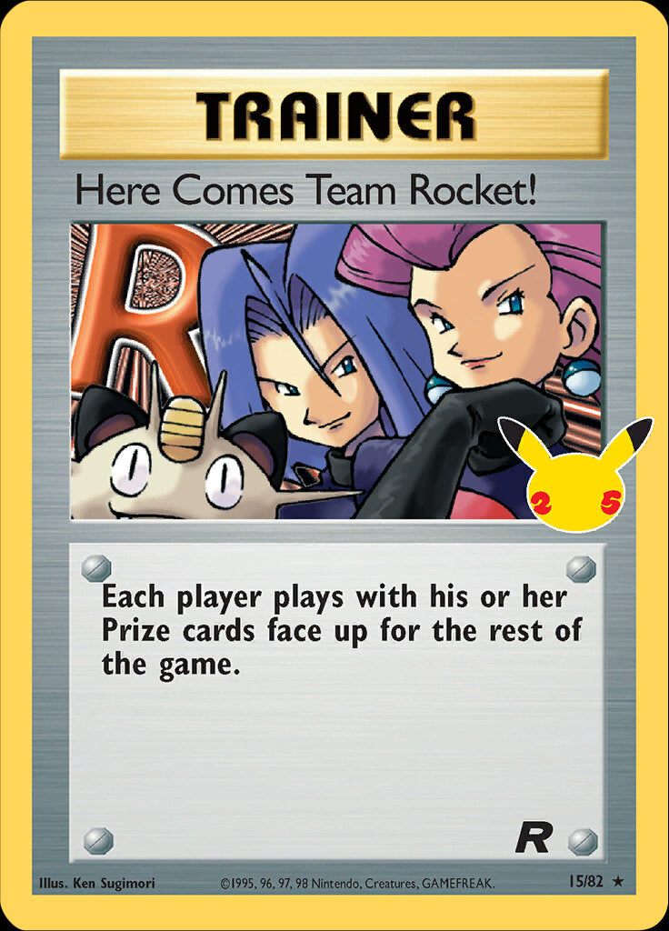 Here Comes Team Rocket! (15/82) [Celebrations: 25th Anniversary - Classic Collection] | Game Haven TX