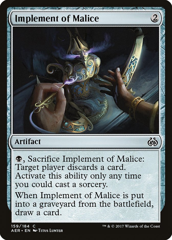 Implement of Malice [Aether Revolt] | Game Haven TX