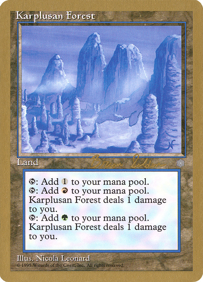Karplusan Forest (Brian Selden) [World Championship Decks 1998] | Game Haven TX