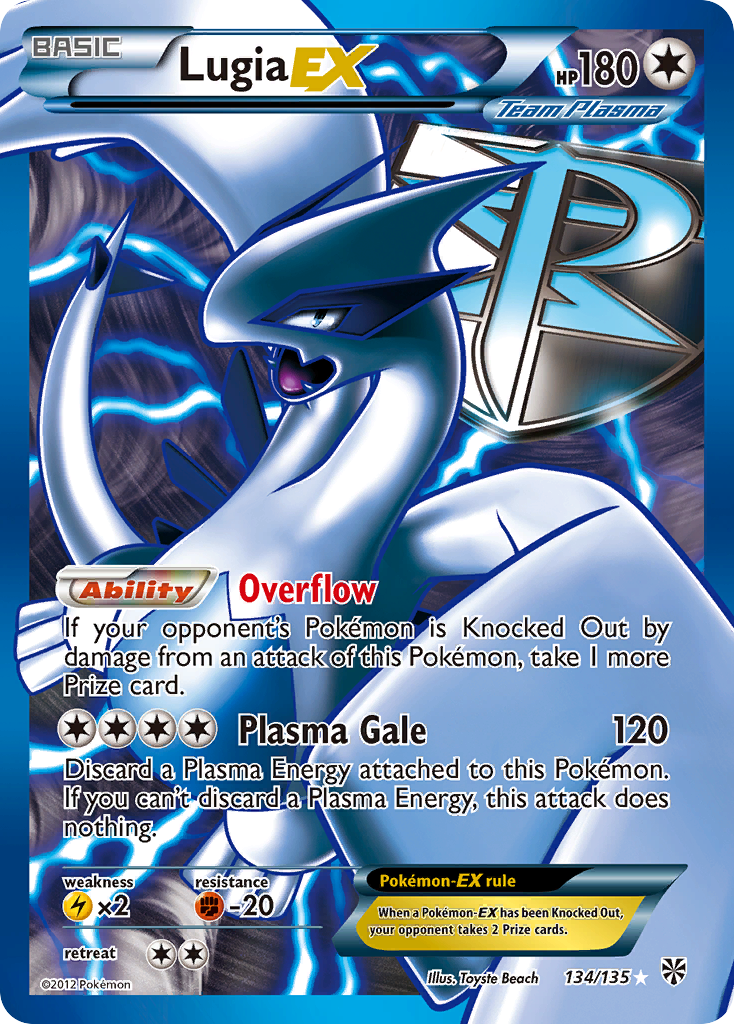 Lugia EX (134/135) [Black & White: Plasma Storm] | Game Haven TX