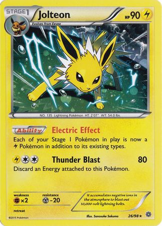 Jolteon (26/98) (Cosmos Holo) [XY: Ancient Origins] | Game Haven TX