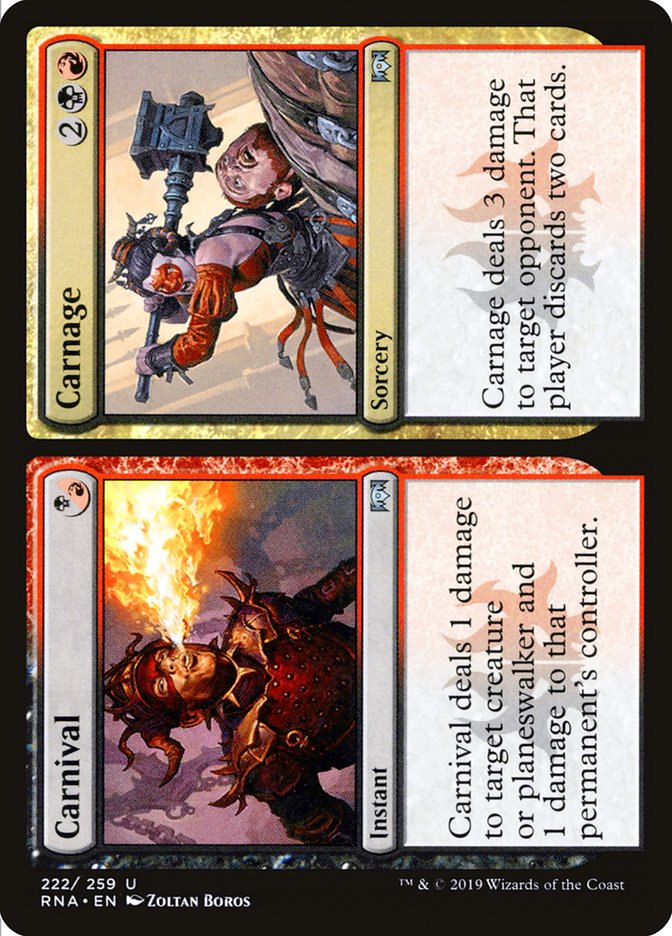 Carnival // Carnage [Ravnica Allegiance] | Game Haven TX