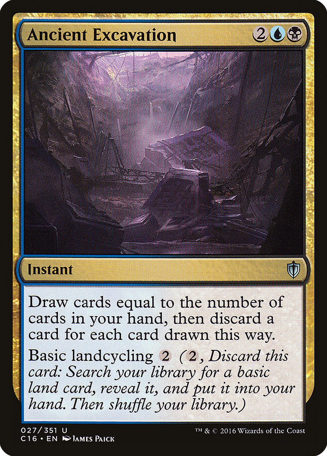 Ancient Excavation [Commander 2016] | Game Haven TX