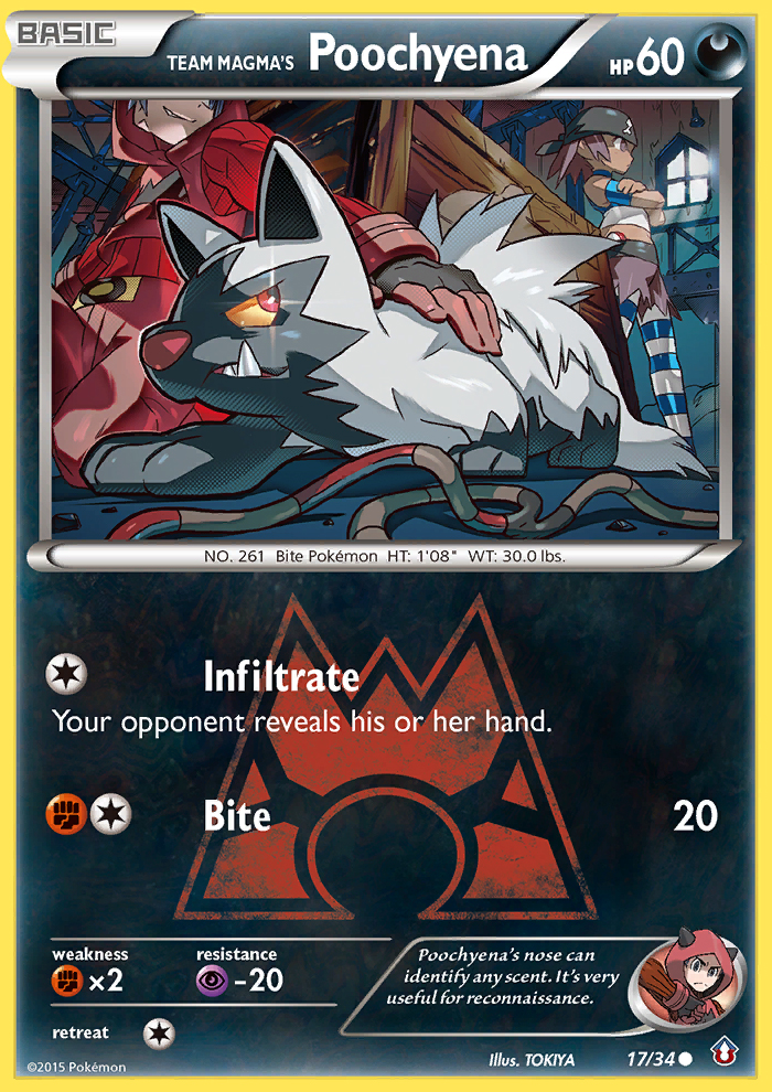 Team Magma's Poochyena (17/34) [XY: Double Crisis] | Game Haven TX