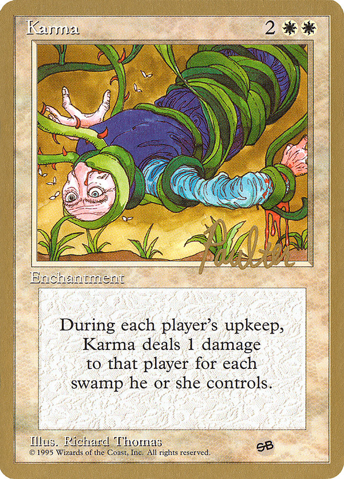 Karma (Preston Poulter) (SB) [Pro Tour Collector Set] | Game Haven TX