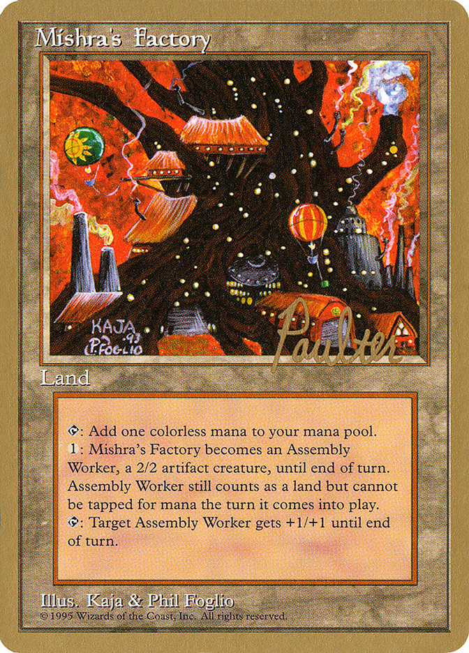 Mishra's Factory (Preston Poulter) [Pro Tour Collector Set] | Game Haven TX