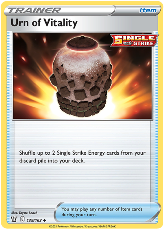 Urn of Vitality (139/163) [Sword & Shield: Battle Styles] | Game Haven TX