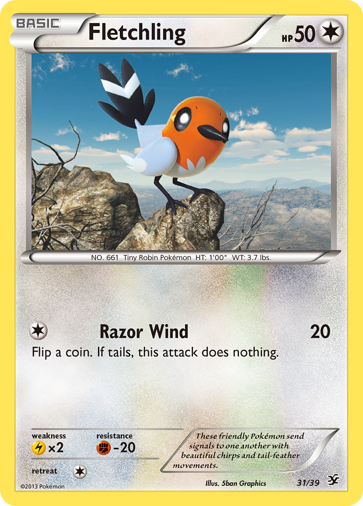 Fletchling (31/39) [XY: Kalos Starter Set] | Game Haven TX