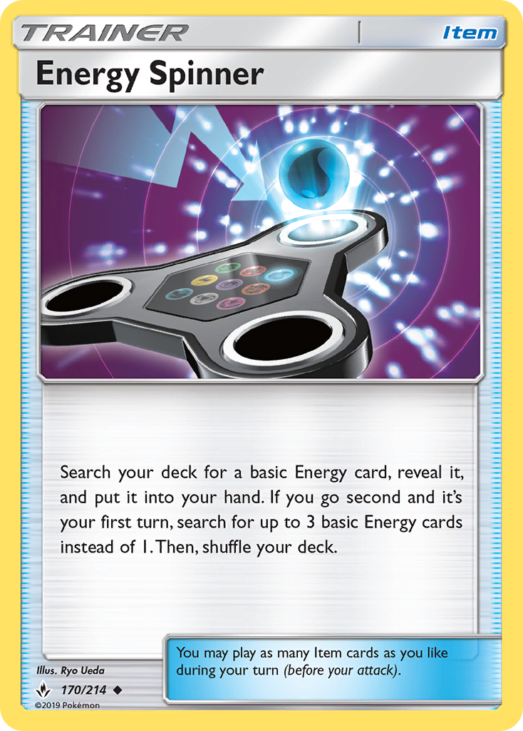 Energy Spinner (170/214) [Sun & Moon: Unbroken Bonds] | Game Haven TX
