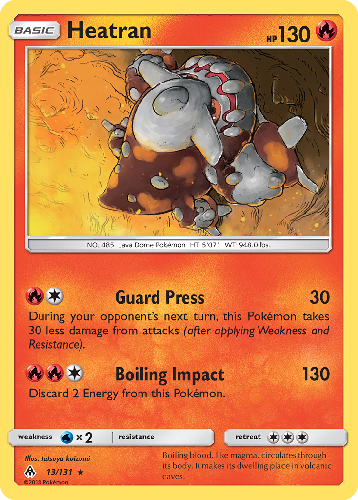 Heatran (13/131) [Sun & Moon: Forbidden Light] | Game Haven TX